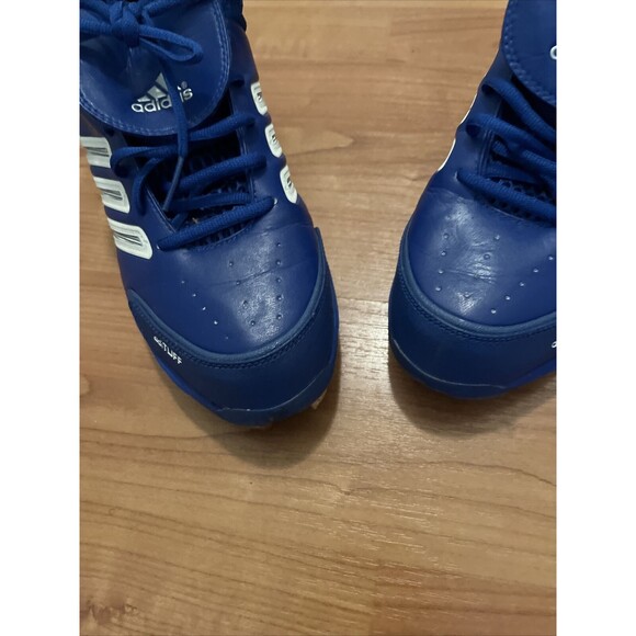 Adidas Men's Baseball Cleats AdiTUFF Size 11.5 Royal Blue - Picture 2 of 16